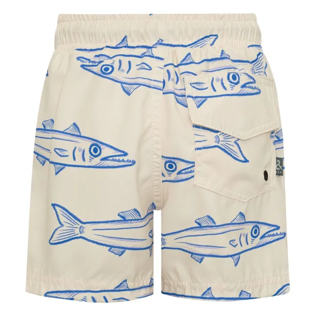 Short de Bain Barracudas | Ecru