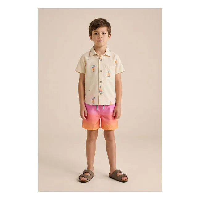 Layered Swim Shorts | Pink