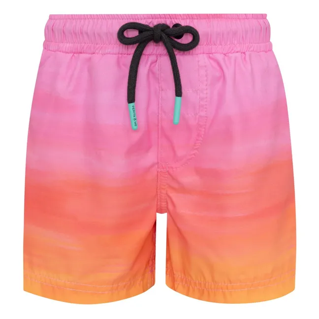 Pantaloncini da bagno a strati | Rosa