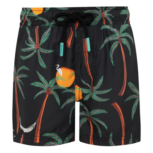 Pantalones cortos de palma | Negro