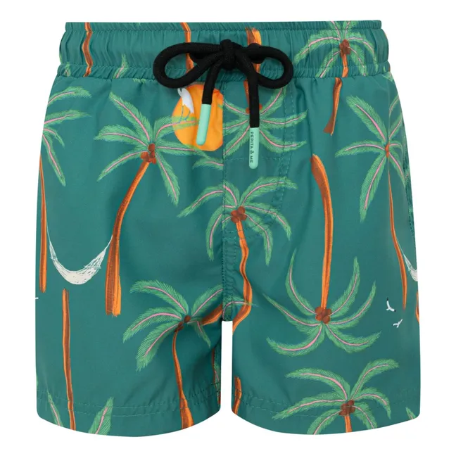 Short de Bain Palmiers | Vert