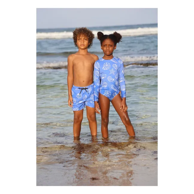 Short de Bain Coquillages | Bleu