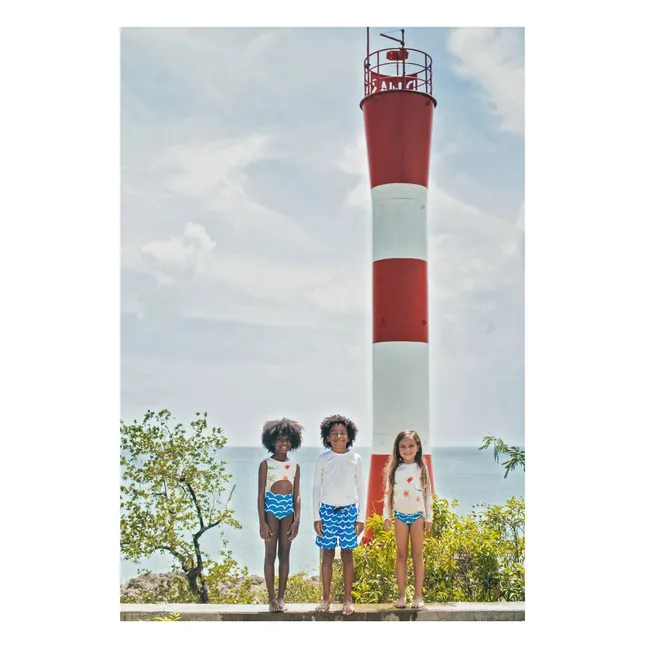 Short de Bain Vagues | Bleu