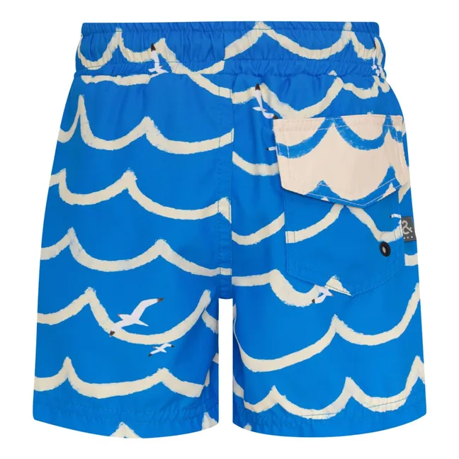 Short de Bain Vagues | Bleu