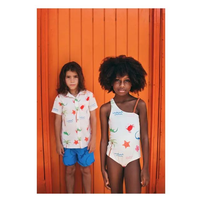 Maillot de Bain Asymétrique Marea Plage | Ecru