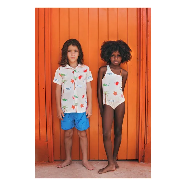 Maillot de Bain Asymétrique Marea Plage | Ecru