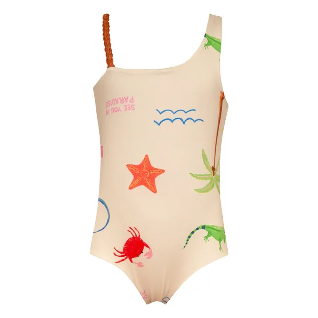 Maillot de Bain Asymétrique Marea Plage | Ecru