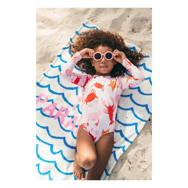 Maillot de Bain Manches Longues Sun Crustacés | Rose pâle