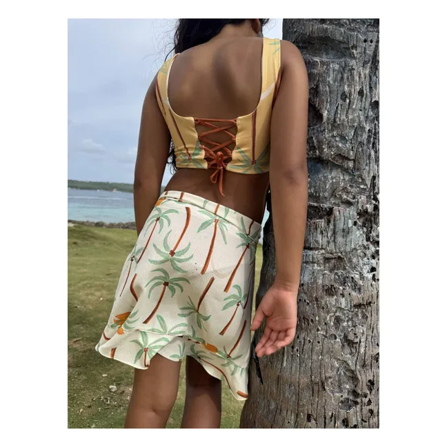 Maillot de Bain Sun&Moon Palmiers | Jaune