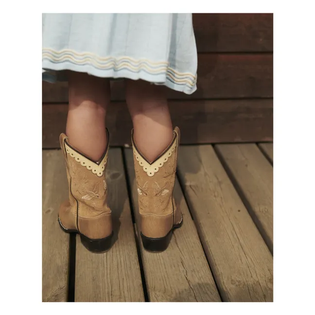 Bottes Cowboy Dove Suede - Copenhagen Colors X Bootstock | Beige