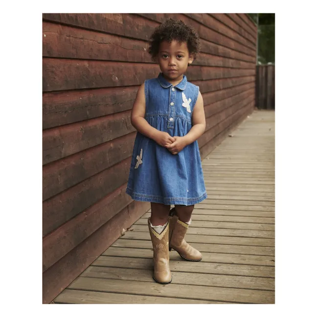 Botas vaqueras de ante Dove - Copenhagen Colors X Bootstock | Beige