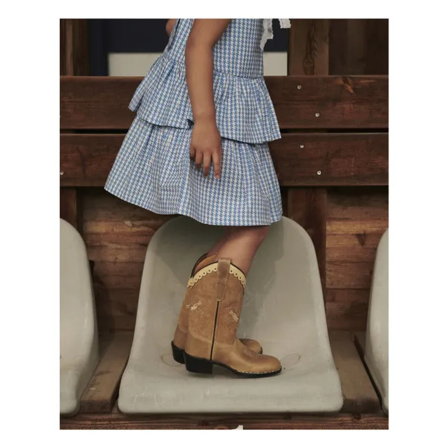 Bottes Cowboy Dove Suede - Copenhagen Colors X Bootstock | Beige