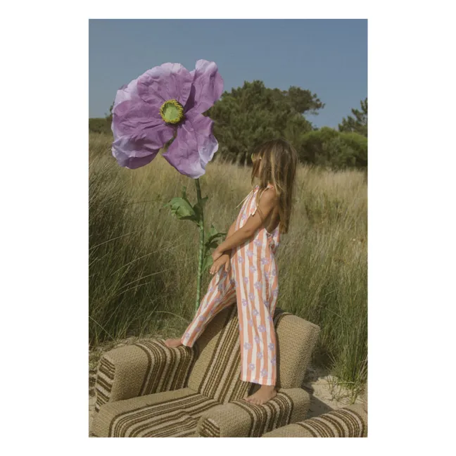 Cleo striped jumpsuit | Pink
