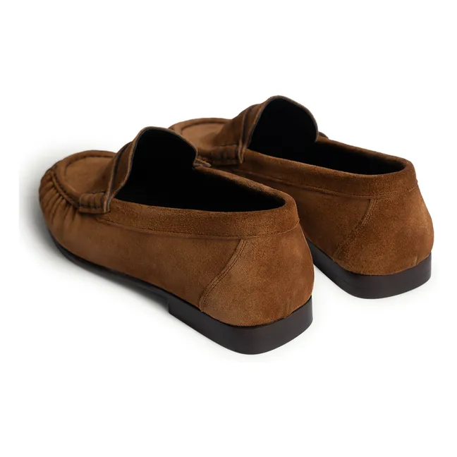 Mokassins Wildleder | Cognac-Farbe