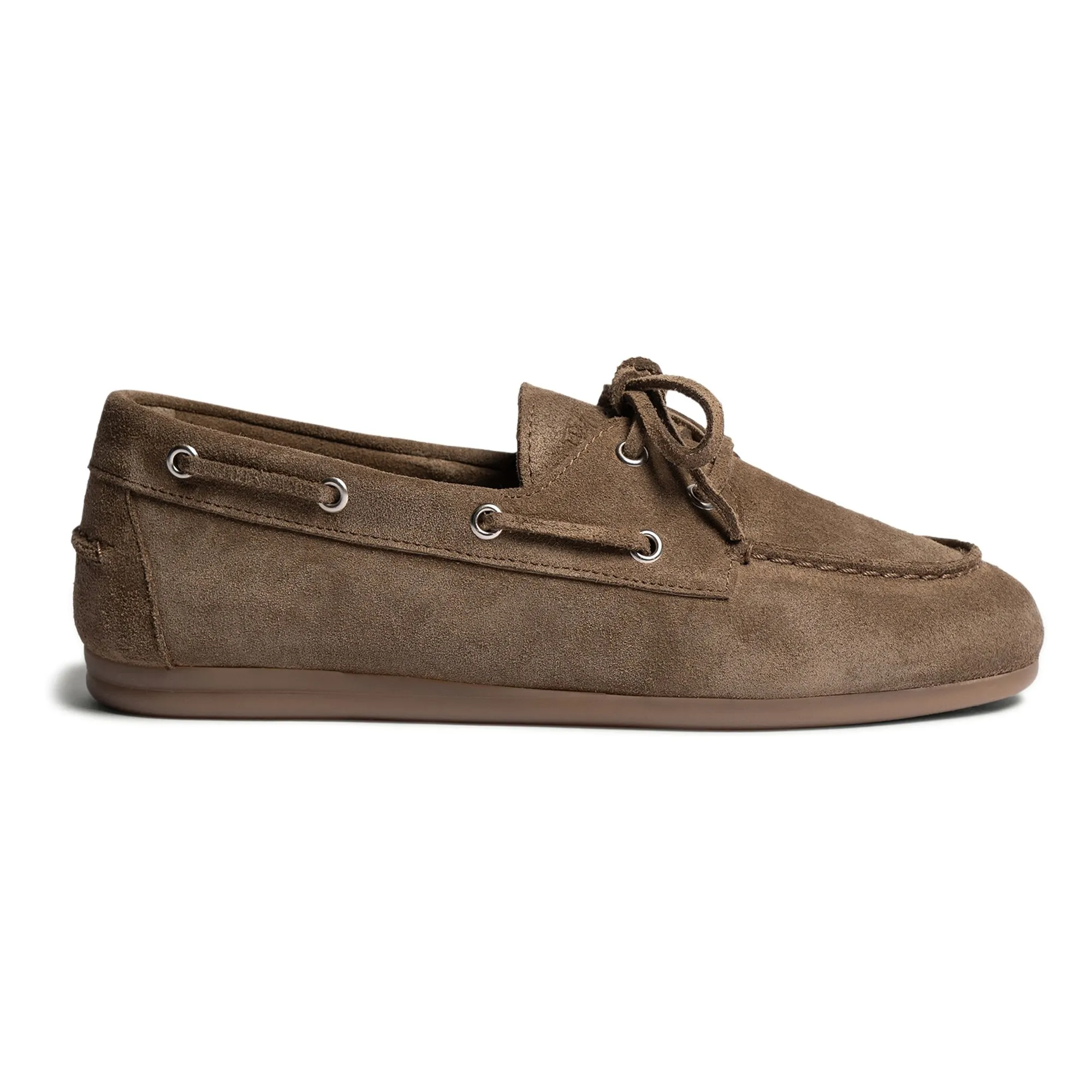 Posa Chocolate Suede Boat Shoes