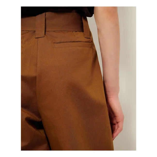 Pantalones de algodón Rive | Bronce