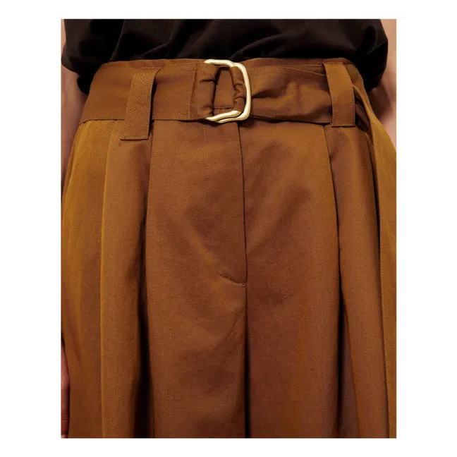 Rive Cotton Pants | Bronze