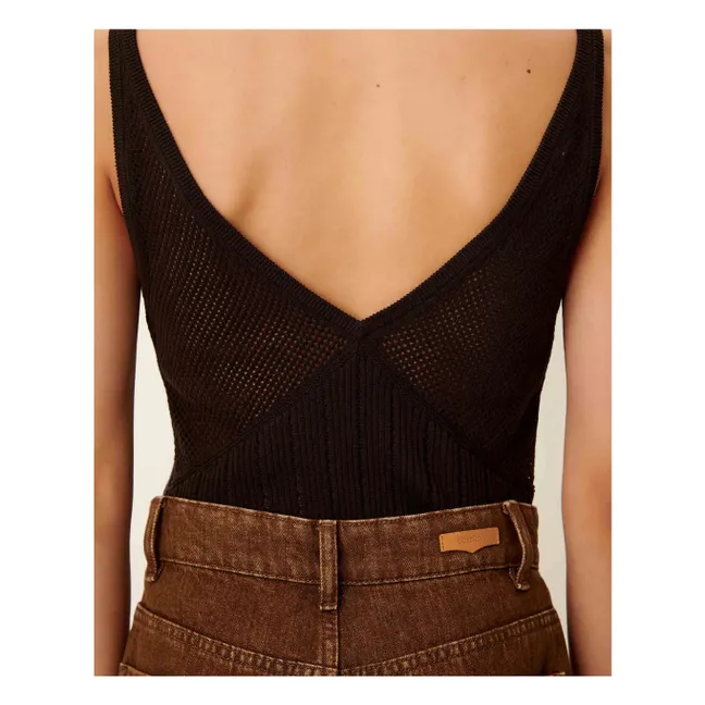 Attita cotton tank top | Coffee