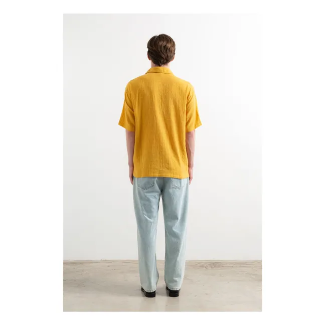 Straw Land short-sleeve shirt | Mustard
