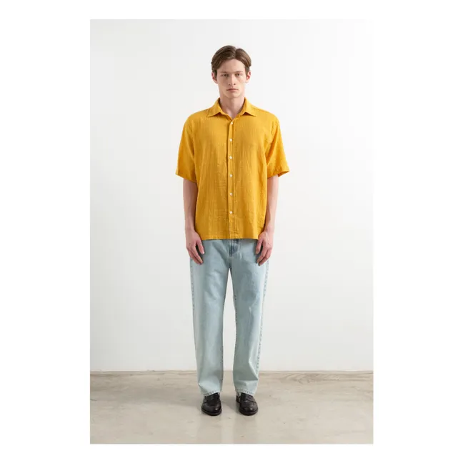 Chemise Manches Courtes Straw Land | Jaune moutarde