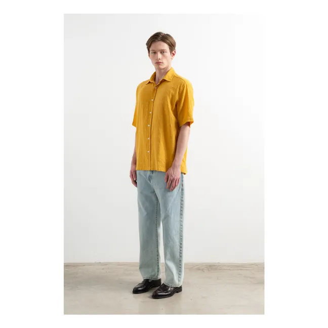 Camisa de manga corta Straw Land | Amarillo Mostaza