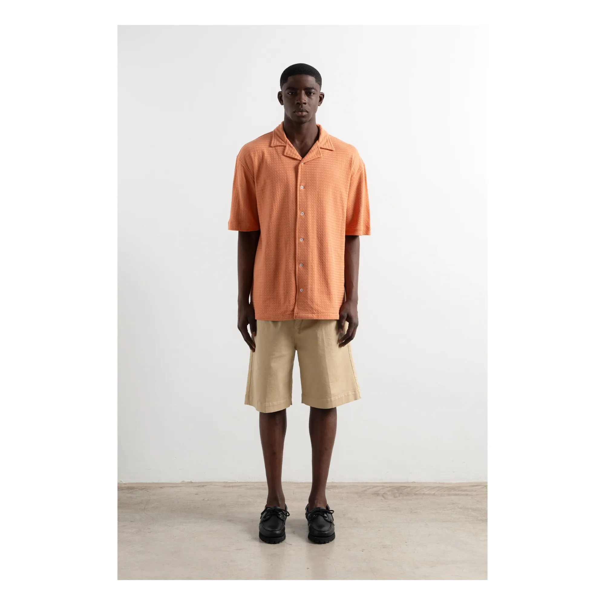 Chemise Manches Courtes Paul | Orange- Image produit n°2