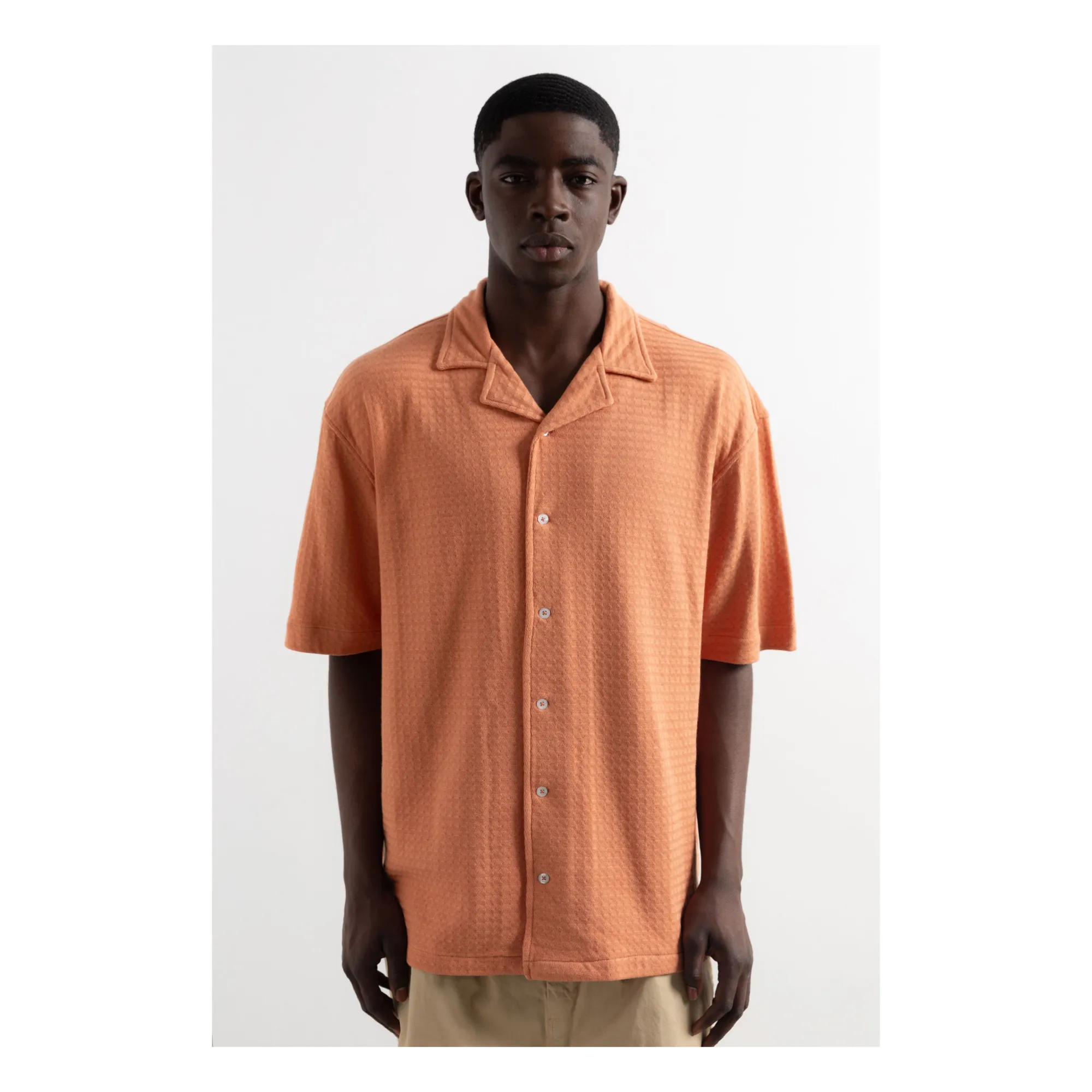 Chemise Manches Courtes Paul | Orange- Image produit n°1
