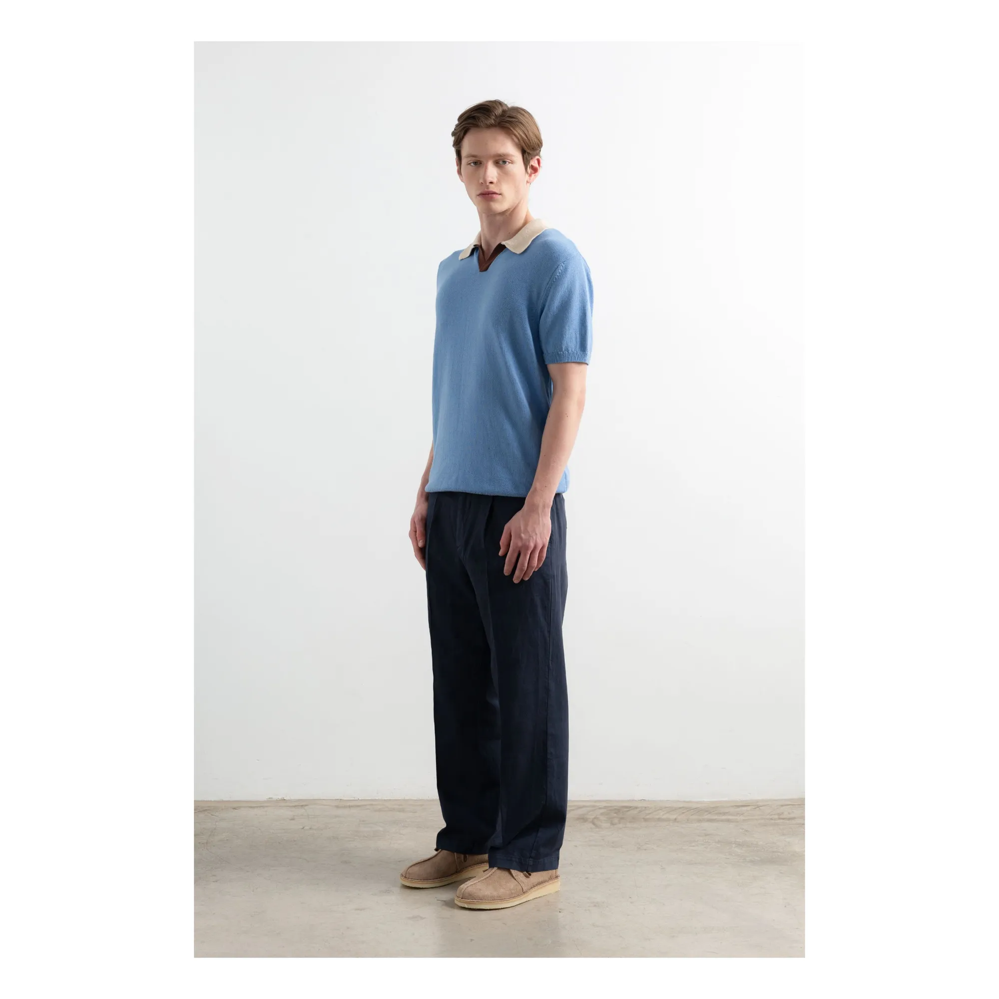 Polo Maille Dinners | Bleu Clair- Image produit n°2