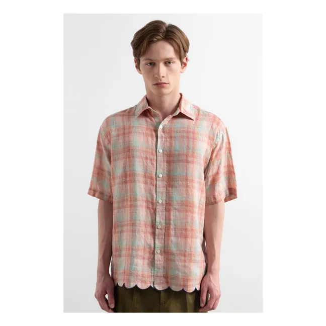 Camisa Carreaux  | Rosa color natural