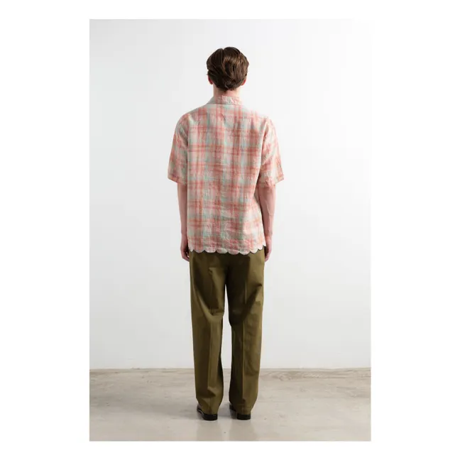 Chemise Carreaux  | Rose chiné