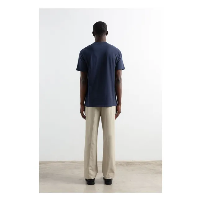 Duck Lake cotton T-shirt  | Dark Blue