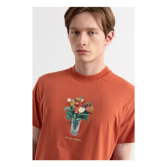 Camiseta de algodón Lush | Rojo ocre