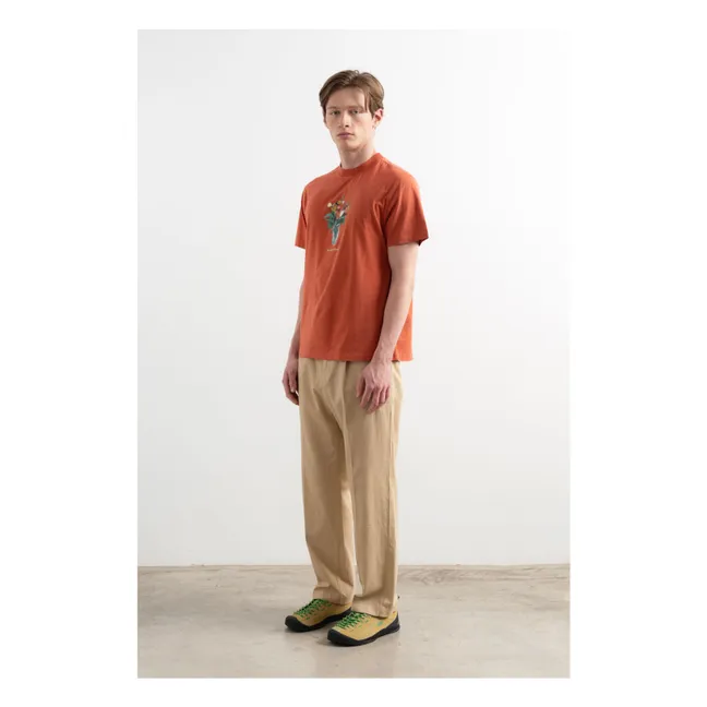 Maglietta in cotone Lush | Rosso ocra