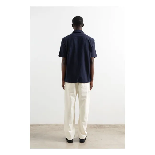 Camisa de manga corta Travis | Azul oscuro