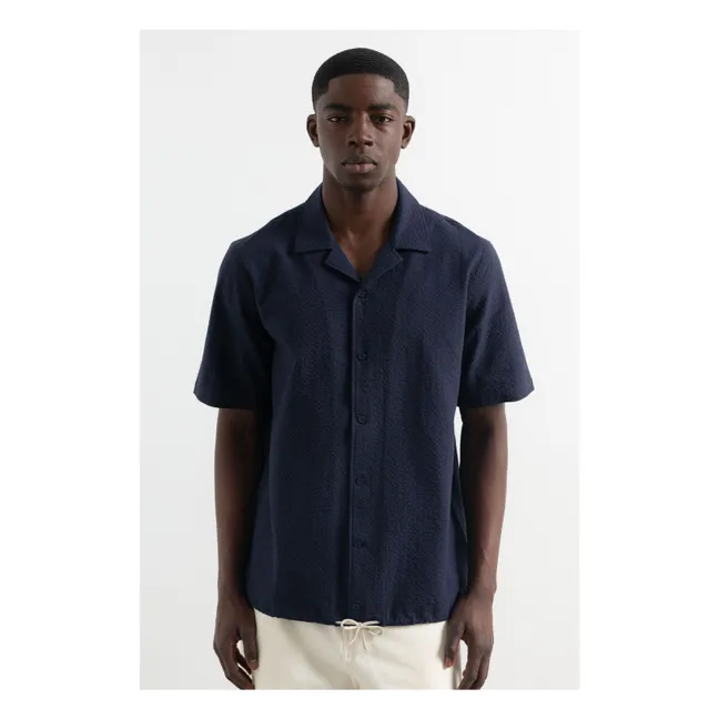 Camisa de manga corta Travis | Azul oscuro