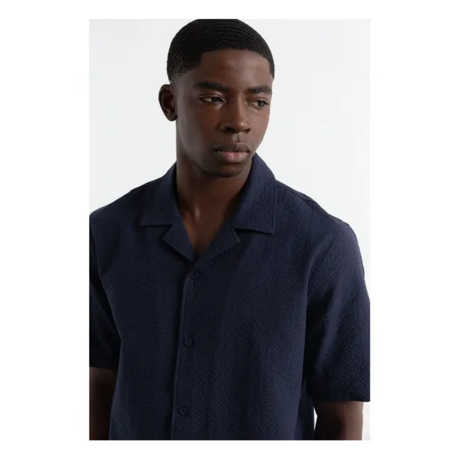 Camisa de manga corta Travis | Azul oscuro