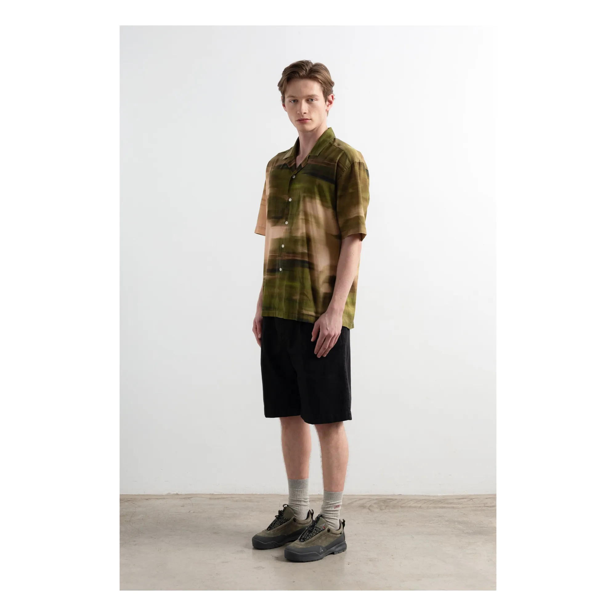 Chemise Manches Courtes Wild Run | Vert forêt- Image produit n°5