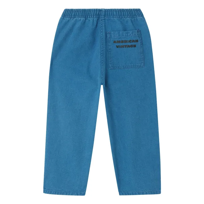 Comow Drawstring Workwear Pants | Blue