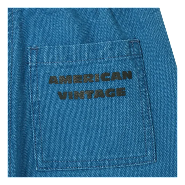 Comow Drawstring Workwear Pants | Blue