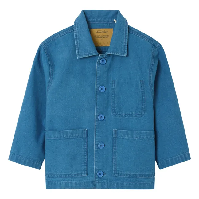Comow button-down workwear jacket | Blue