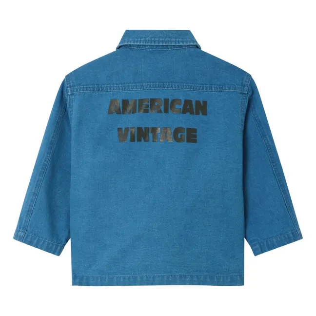 Comow button-down workwear jacket | Blue