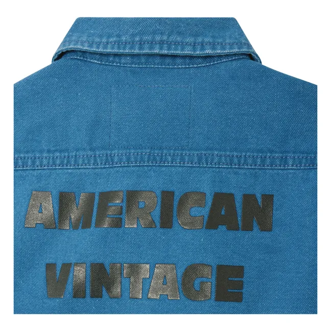 Comow button-down workwear jacket | Blue