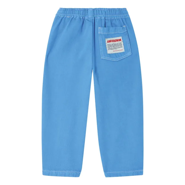 Vaqueros con cordón de algodón orgánico Pusway | Azul