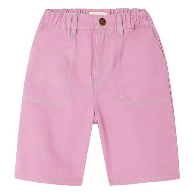 Bermuda Denim Grezbay Coton Bio | 	Lilas
