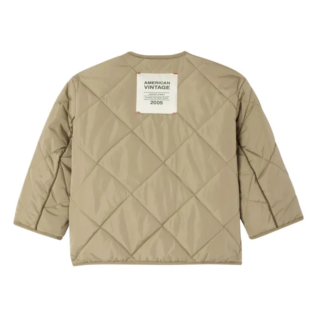 Chaqueta acolchada repelente al agua Vowbay Fibras recicladas | Khaki
