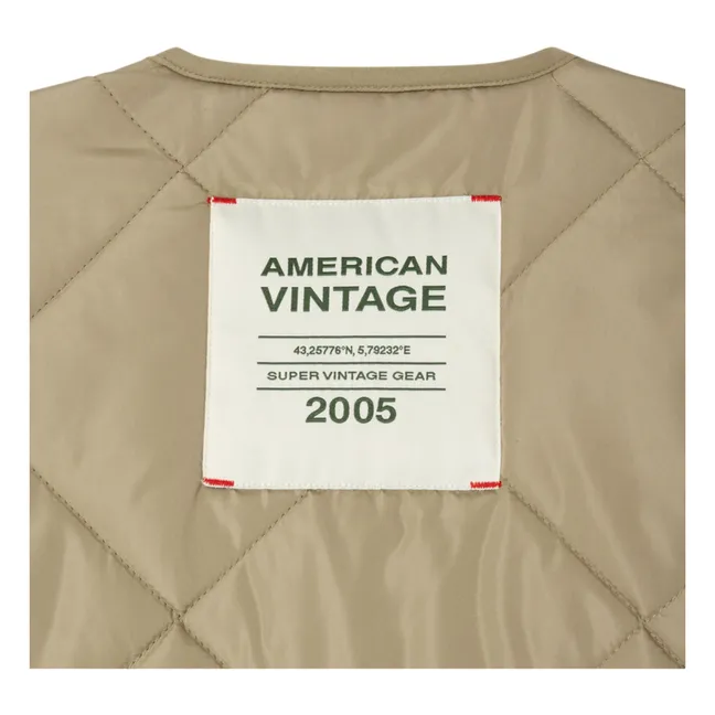 Veste Matelassée Déperlante Vowbay Fibres Recyclées | Khaki