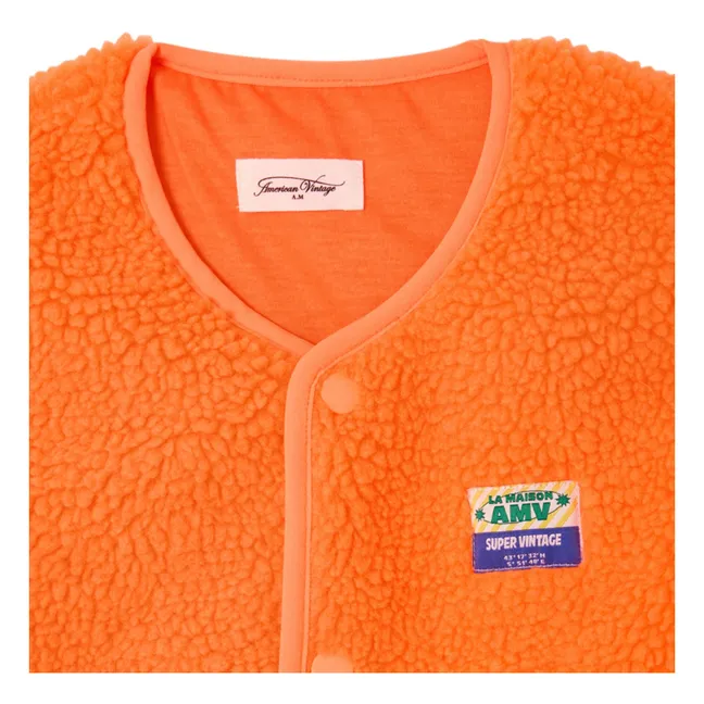 Hoktown Sleeveless Jacket Recycled Fibers | Neon orange