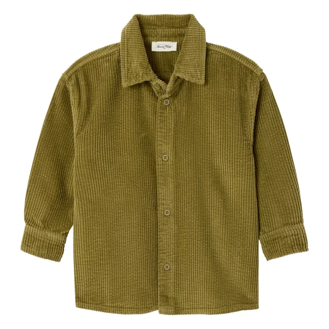 Padow Organic Cotton Corduroy Shirt | Light khaki