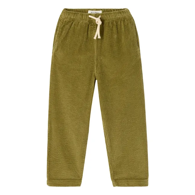 Pantalons Velours Côtelé Padow | Vert kaki clair