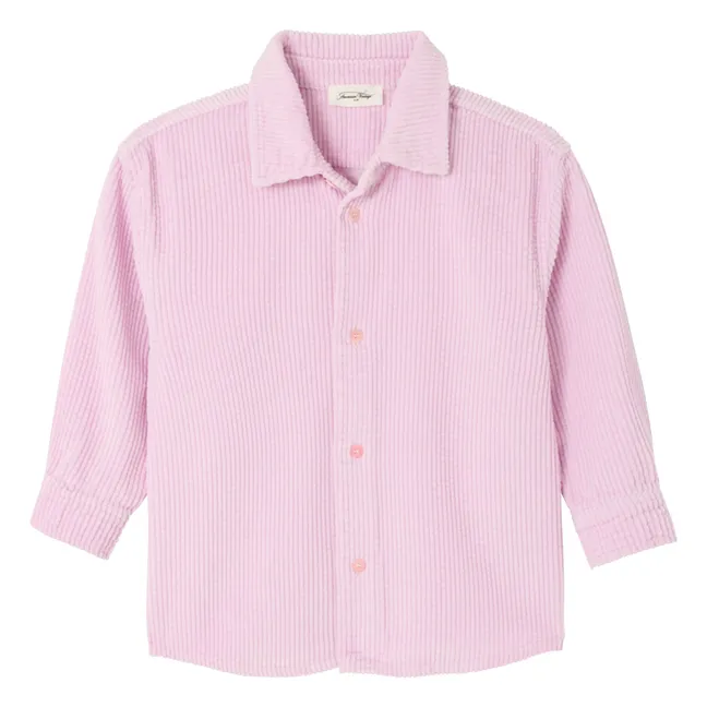 Camisa de pana de algodón orgánico Padow | Rosa Pálido